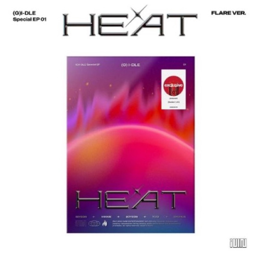 (G)I-DLE - HEAT - Target Exclusive, CD (FLARE VERSION) K-Pop